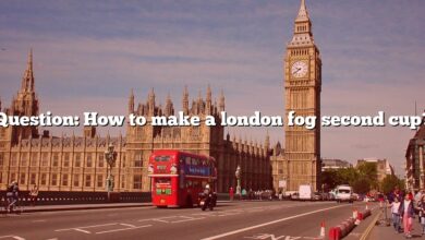 Question: How to make a london fog second cup?