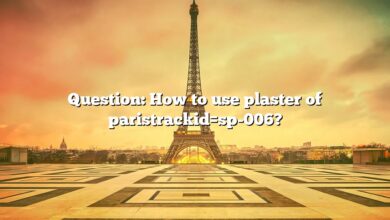 Question: How to use plaster of paristrackid=sp-006?