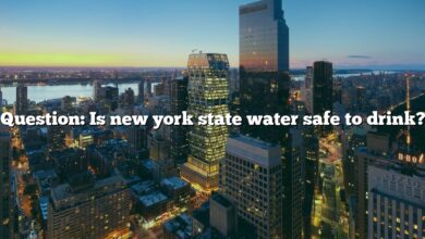 Question: Is new york state water safe to drink?
