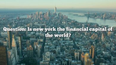 Question: Is new york the financial capital of the world?