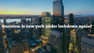 Question: Is new york under lockdown again?