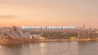 Question: Is sydney north?