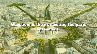 Question: Is the uk meeting the paris agreement?