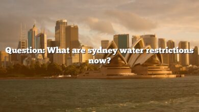 Question: What are sydney water restrictions now?