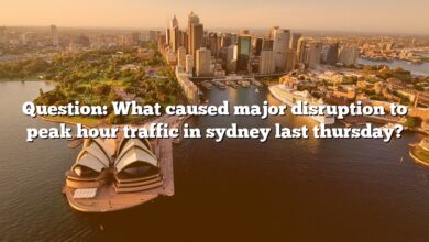Question: What caused major disruption to peak hour traffic in sydney last thursday?