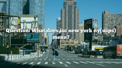 Question: What does isc new york ny(usps) mean?