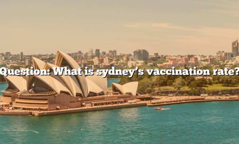 Question: What is sydney’s vaccination rate?