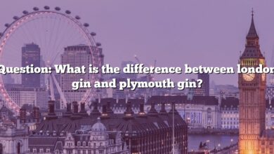 Question: What is the difference between london gin and plymouth gin?