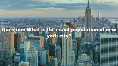 Question: What is the exact population of new york city?
