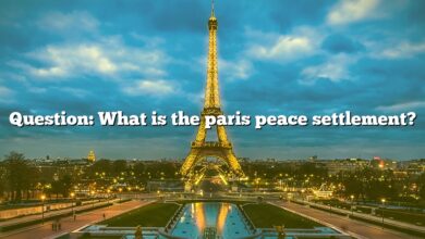 Question: What is the paris peace settlement?