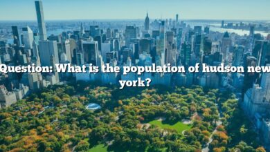 Question: What is the population of hudson new york?