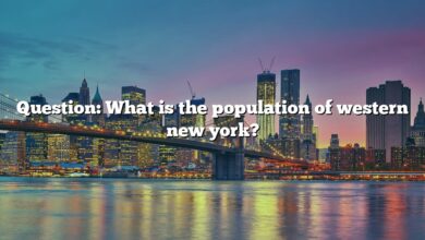 Question: What is the population of western new york?