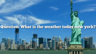 Question: What is the weather today new york?