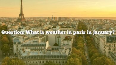 Question: What is weather in paris in january?