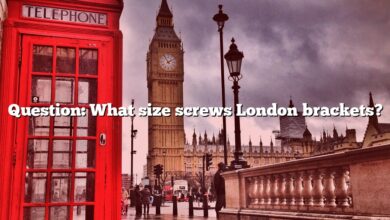 Question: What size screws London brackets?