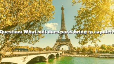 Question: What suit does paris bring to capulet?