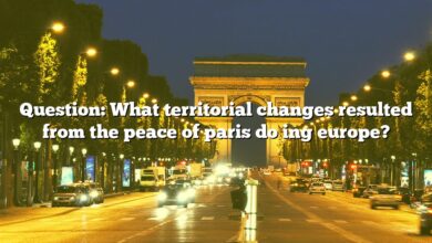 Question: What territorial changes resulted from the peace of paris do ing europe?