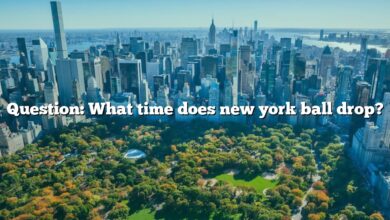 Question: What time does new york ball drop?