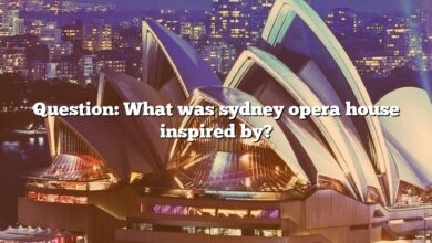 Question: What was sydney opera house inspired by?