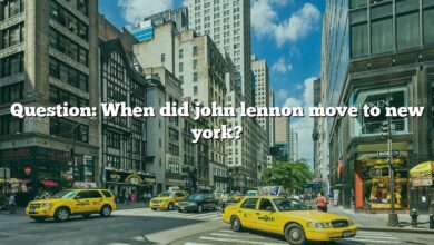 Question: When did john lennon move to new york?