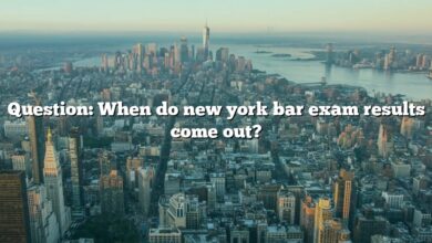 Question: When do new york bar exam results come out?