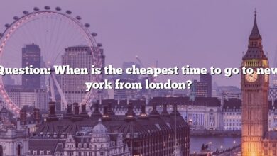 Question: When is the cheapest time to go to new york from london?