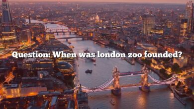 Question: When was london zoo founded?
