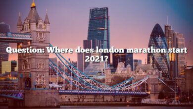 Question: Where does london marathon start 2021?
