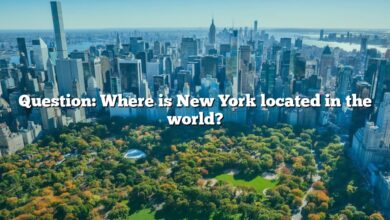 Question: Where is New York located in the world?
