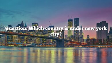 Question: Which country is under new york city?