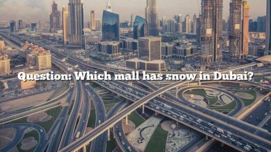 Question: Which mall has snow in Dubai?