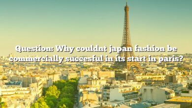 Question: Why couldnt japan fashion be commercially succesful in its start in paris?