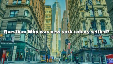 Question: Why was new york colony settled?