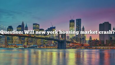 Question: Will new york housing market crash?