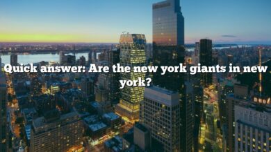 Quick answer: Are the new york giants in new york?