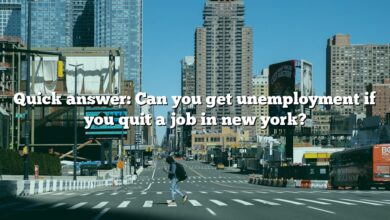 Quick answer: Can you get unemployment if you quit a job in new york?