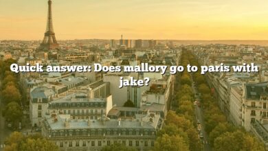 Quick answer: Does mallory go to paris with jake?