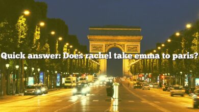 Quick answer: Does rachel take emma to paris?