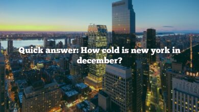 Quick answer: How cold is new york in december?
