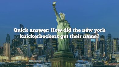 Quick answer: How did the new york knickerbockers get their name?