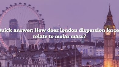 Quick answer: How does london dispersion forces relate to molar mass?