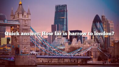 Quick answer: How far is harrow to london?