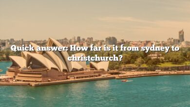 Quick answer: How far is it from sydney to christchurch?