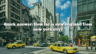 Quick answer: How far is new england from new york city?