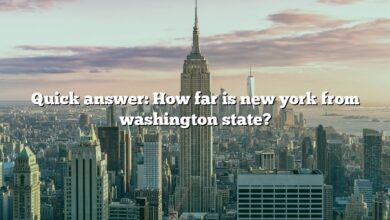 Quick answer: How far is new york from washington state?