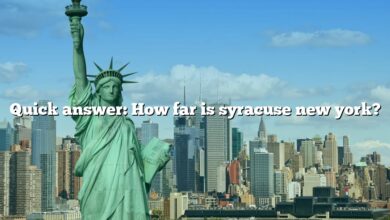 Quick answer: How far is syracuse new york?