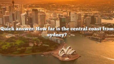 Quick answer: How far is the central coast from sydney?