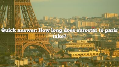 Quick answer: How long does eurostar to paris take?