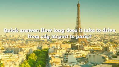 Quick answer: How long does it take to drive from cdg airport to paris?