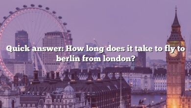 Quick answer: How long does it take to fly to berlin from london?